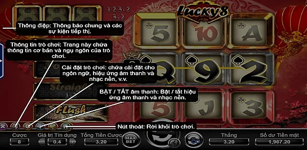 Các mức trả thưởng trong game