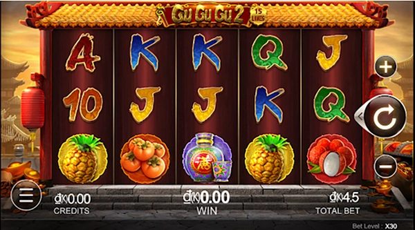 Bảng trả thưởng trong game Con gà trống 2