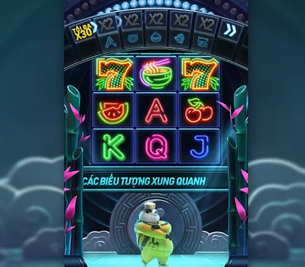 Các biểu tượng trả thưởng trong game Gấu Trúc Hip Hop