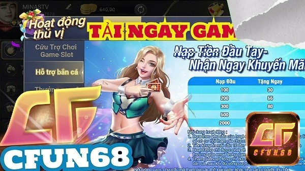 Các chương trình khuyến mãi tại game bắn cá CFUN68