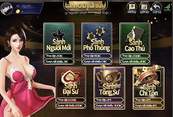 Game bài đổi thưởng Bull Bull sảnh LC Game