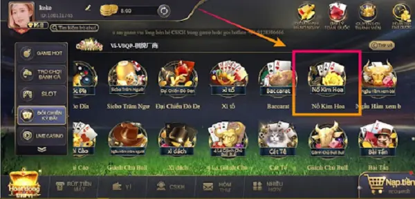 Giới thiệu game bài Nổ Kim Hoa Sảnh Chiến Thắng độc đáo