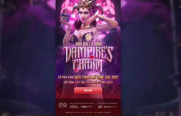 Giao diện của game slot Quý bà Dracula