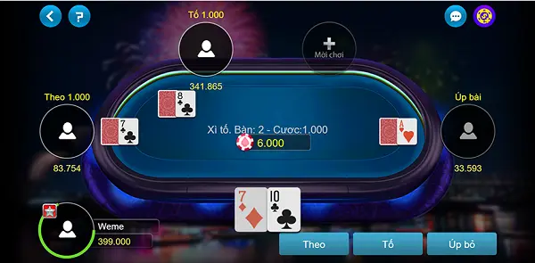 Game bài thú vị Xì phé
