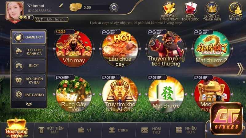 Cài đặt app cfun68 với nhiều trò chơi hấp dẫn