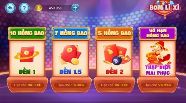 Bom Lì Xì có cách chơi hoàn toàn mới so với slot nổ hũ khác
