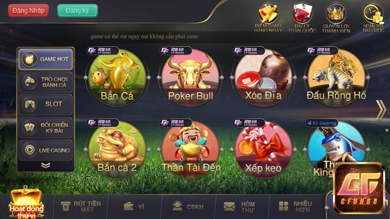 Cfun68 có nhiều trò chơi hấp dẫn