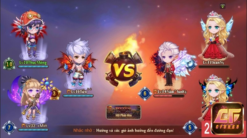 PVP giữa các người chơi trong GunPow Mobi