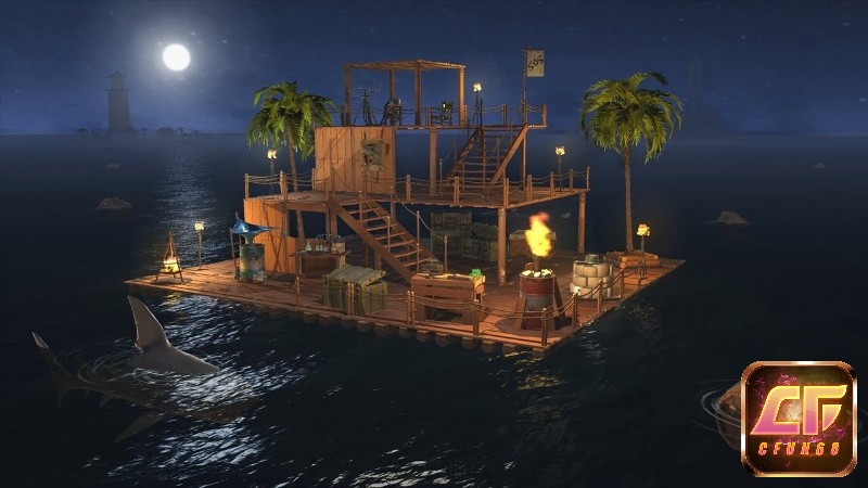 Game raft giúp người chơi có trải nghiệm thư giãn tuyệt vời
