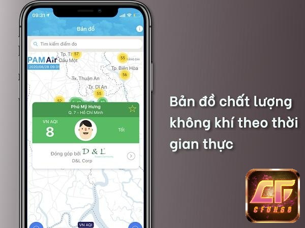 PAM Air giúp biết được những biến đổi trong không khí