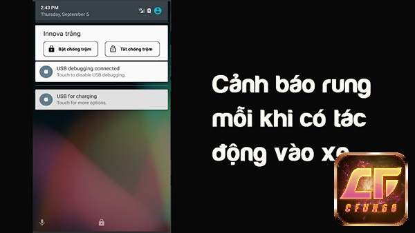 Vietmap Motrak cảnh báo rung khi có sự tác động