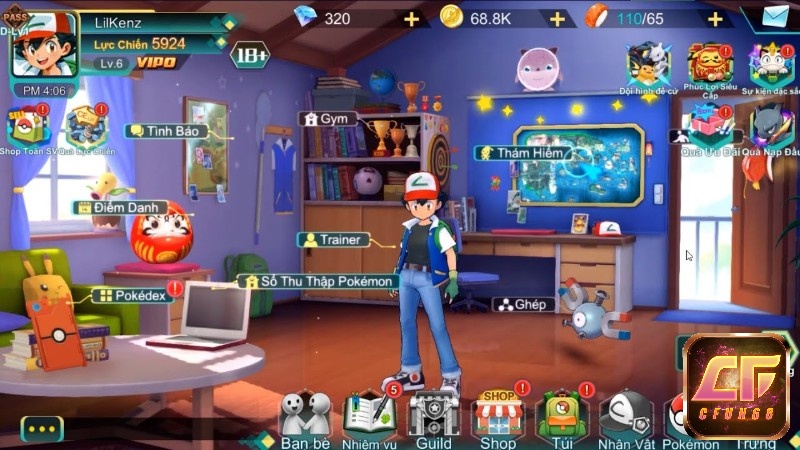 Game Bảo Bối Huyền Thoại là trò chơi chiến lược dựa trên bộ manga Pokemon Nhật Bản đình đám