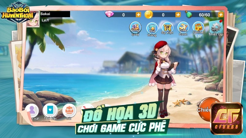 Đồ họa 3D với gam màu tươi sáng mở ra một thế giới đầy màu sắc và tươi mới