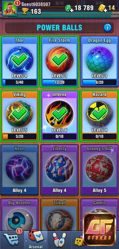 Power Balls ít có sự biến động khi lăn