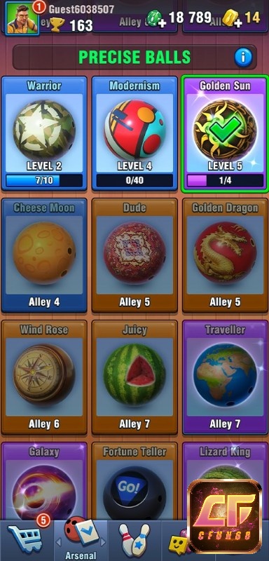 Precise Balls - sự cân bằng của Bounce Balls và Power Balls