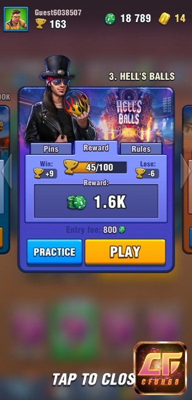 Sân chơi tại Game Bowling Crew rất đa dạng