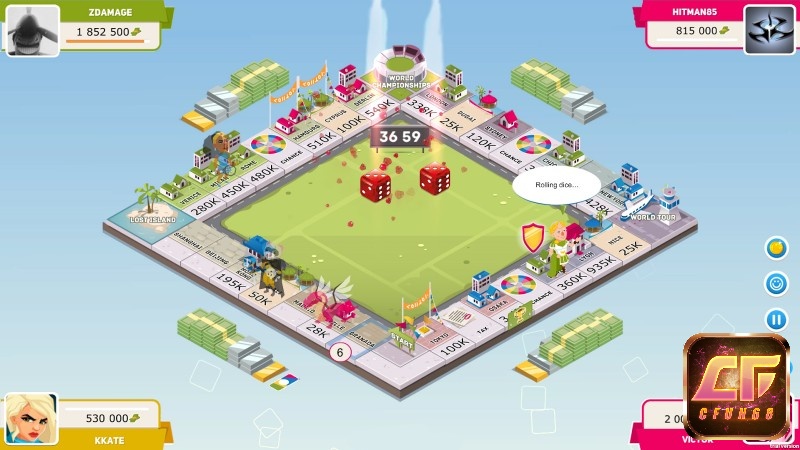 Game thiết kế giao diện đơn giản, với những hình ảnh tươi sáng và màu sắc rực rỡ