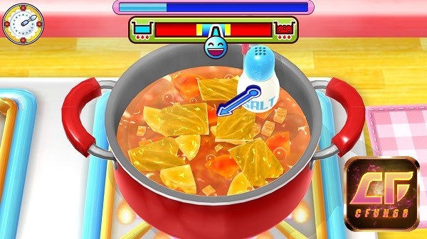 Cooking Mama mô phỏng chính xác về các bước chế biến món ăn