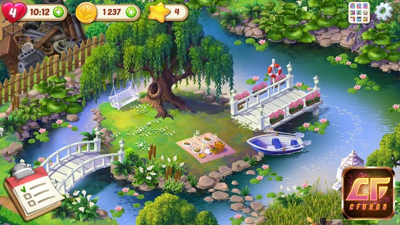 Game tập trung vào tạo ra một vườn hoa đẹp và đầy màu sắc tạo ra một không gian thư giãn và yên bình