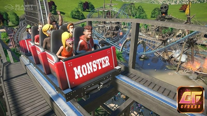 Game Planet Coaster sở hữu lối chơi đơn giản