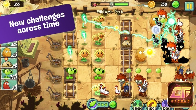 Âm thanh và đồ hoạ trong Plants vs Zombies 2 được thiết kế rất tốt và phù hợp với chủ đề của trò chơi