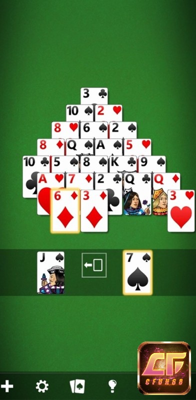 Đồ hoạ đơn giản của Solitaire