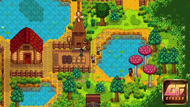 Đồ hoạ pixel đầy bắt mắt kết hợp âm thanh nhè nhàng hài hoà tạo nên tổng thể game đầy màu sắc và mang tính giải trí cao
