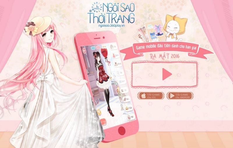 Game Ngôi Sao Thời Trang 360Mobi- Nữ hoàng thời trang là bạn