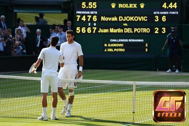 Luật tie break áp dụng với đánh đơn
