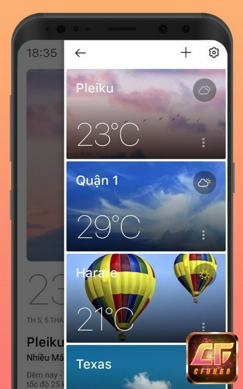 Today Weather cung cấp dữ liệu có thông tin cao