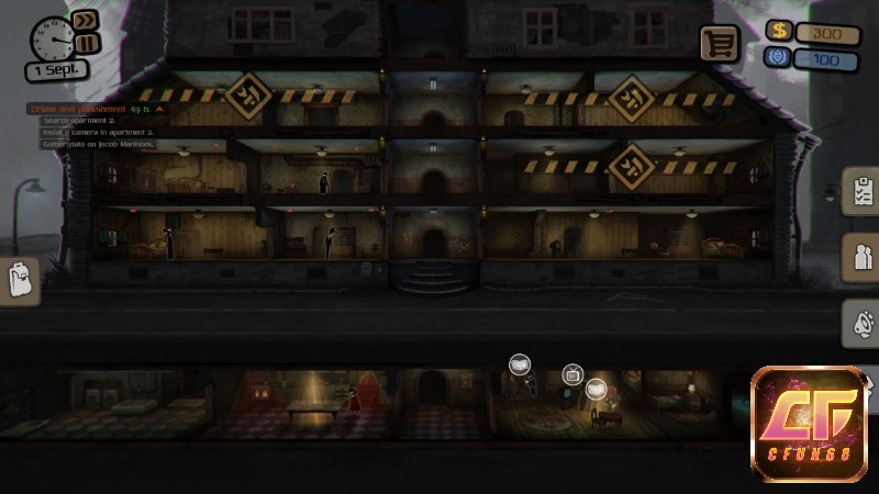Lối chơi nhập vai của tựa game Beholder khá đơn giản và dễ hiểu