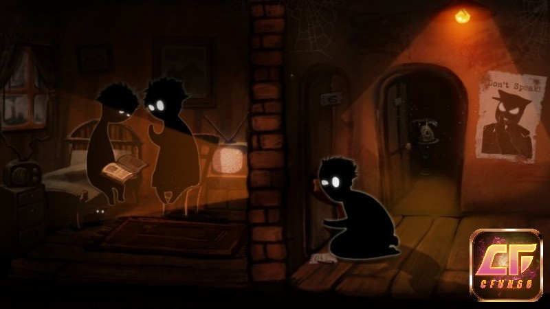 Đồ hoạ của tựa game Beholder khá đặc biệt khi chỉ có một màu đen