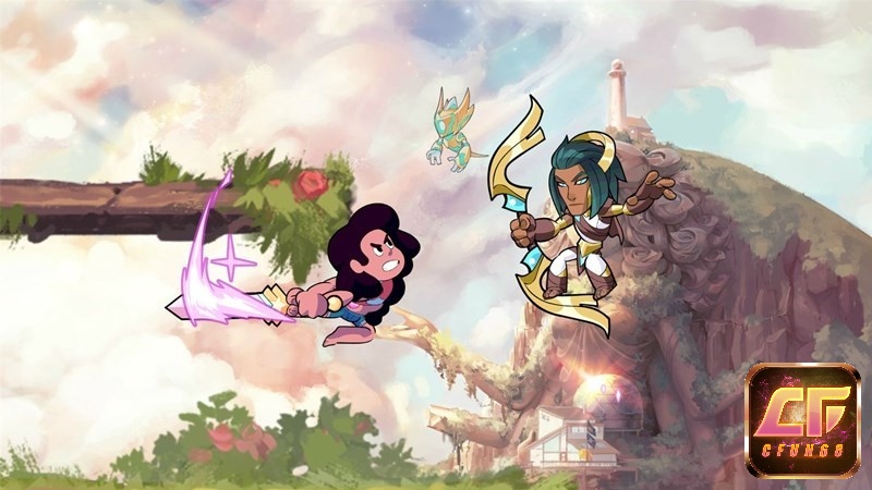 Tựa game Brawlhalla được thiết kế với các hình ảnh ngộ nghĩnh và đáng yêu