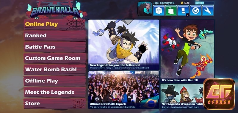 Các chế độ chơi trong tựa game Brawlhalla cực kỳ đa dạng