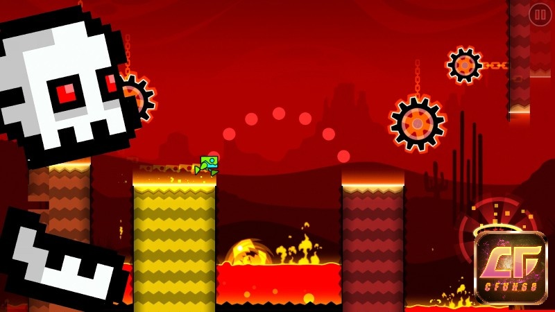 Đồ hoạ Geometry Dash SubZero được tạo hình bắt mắt tạo ấn tượng cho người chơi
