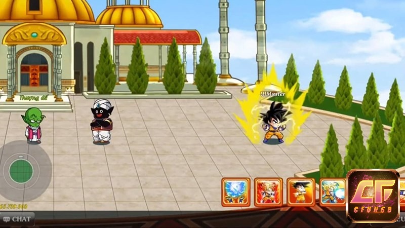 Game Gọi Rồng Online sở hữu đồ họa 2D theo phong cách hoạt hình vô cùng đẹp mắt