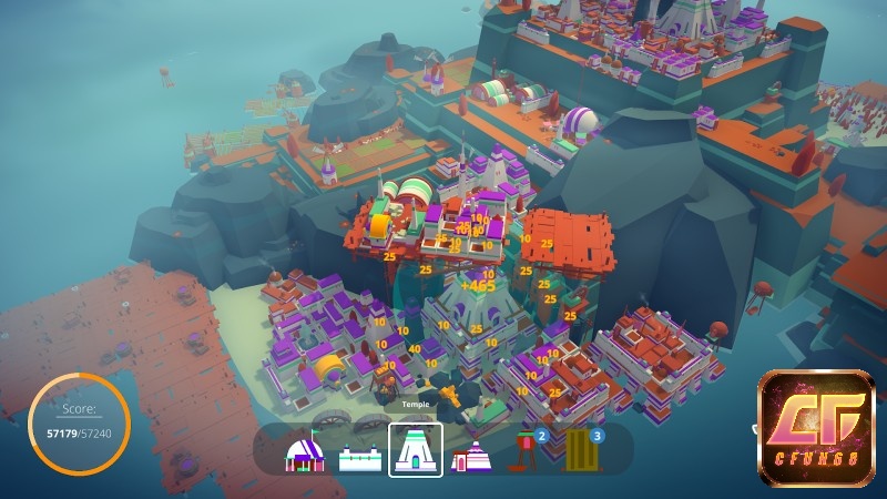 Đồ họa đơn giản, phù hợp trong Game Islanders với mọi đối tượng người chơi