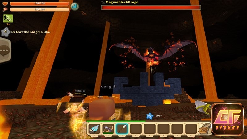 Di chuyển để tránh né các đòn tấn công của quái vật trong game