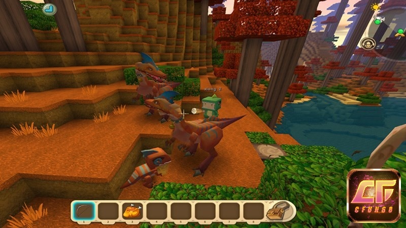 Game Mini World Block Art 3D có dạng khối theo phong cách như Minecraft