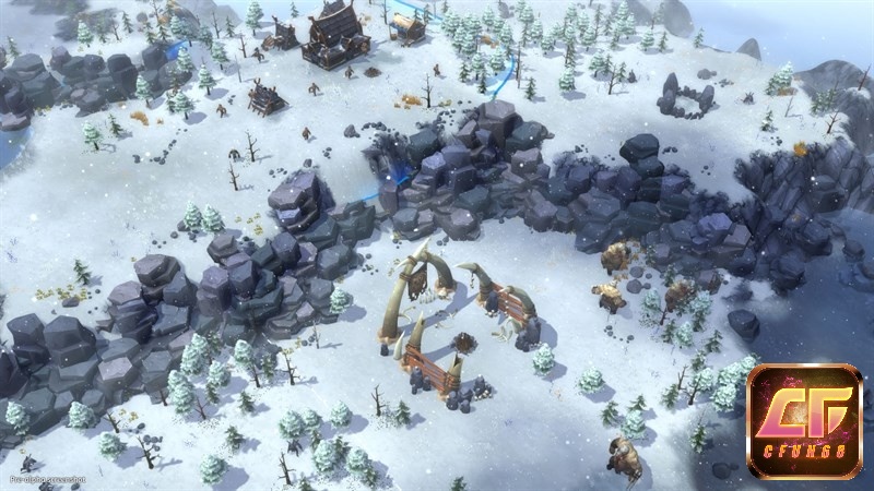 Hòn đảo Northgard được chia thành nhiều khu vực với thời tiết hoàn toàn khác biệt nhau
