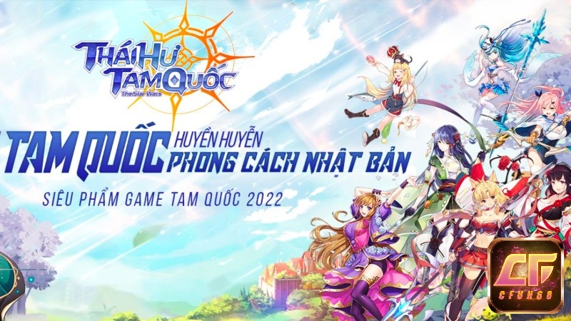 Game Thái Hư Tam Quốc có đồ họa sắc nét, mang phong cách Nhật Bản