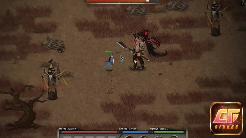 Chế độ PvE các bạn sẽ chiến đấu với quái vật do game điều khiển