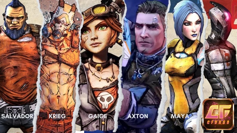 Các nhân vật trong tựa game Borderlands 2