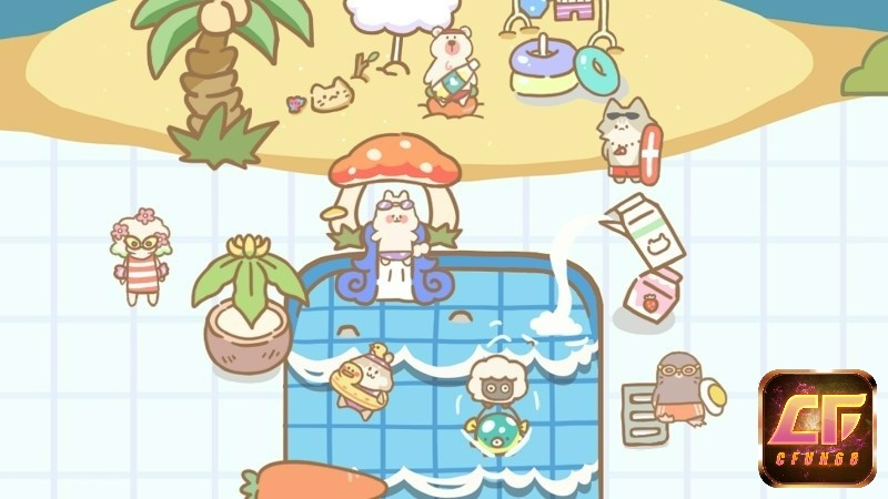 Cat Spa sở hữu đồ họa rất đẹp mắt với hình các con vật ngộ nghĩnh