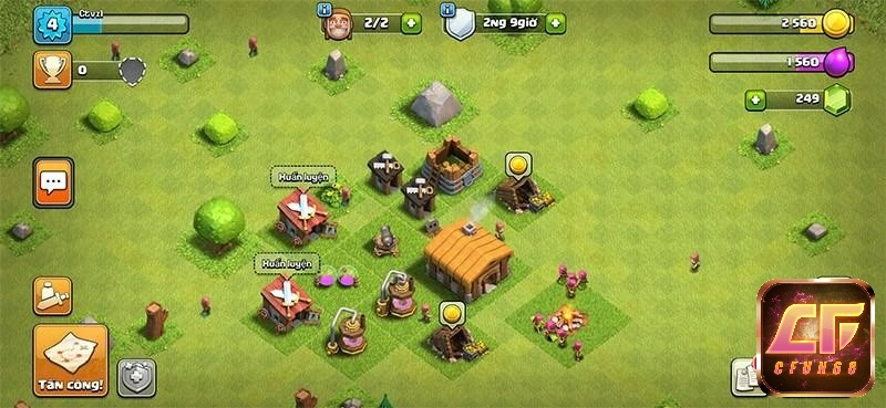 Nhiệm vụ của bạn trong game Clash of Clans là lãnh đạo dân làng, xây dựng ngôi làng nhỏ