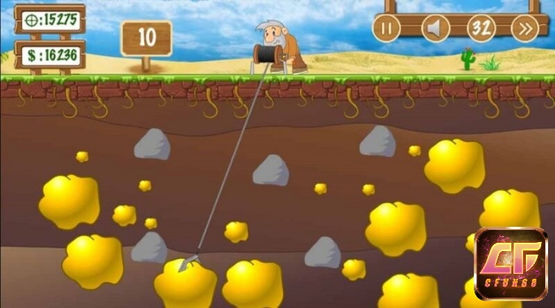 Cách chơi game Đào vàng vô cùng đơn giản dễ chơi