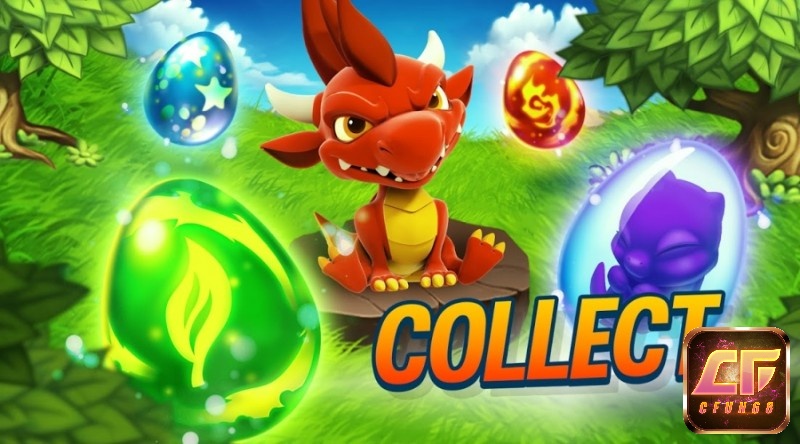 Thu thập thật nhiều đá quý khi chơi game Dragon city