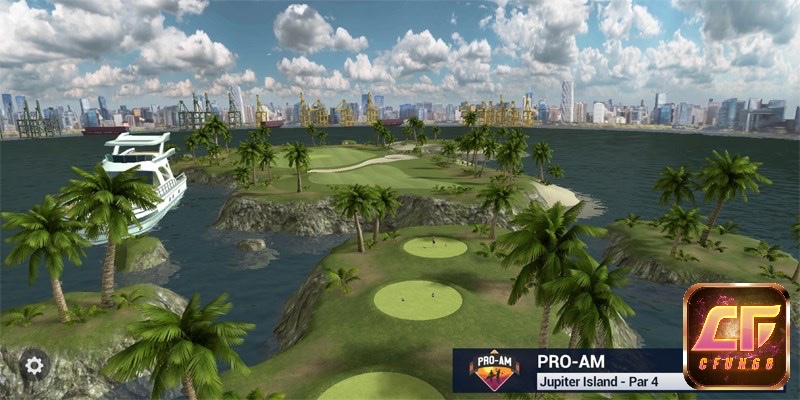 Đồ hoạ trong game Golf King vô cùng chất lượng và sinh động