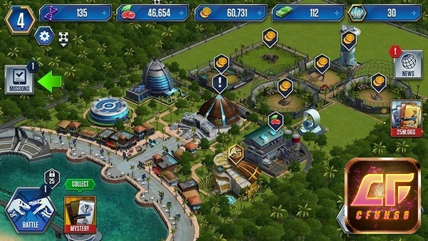 Game Jurassic World™ 3D - Xây dựng công viên khủng long