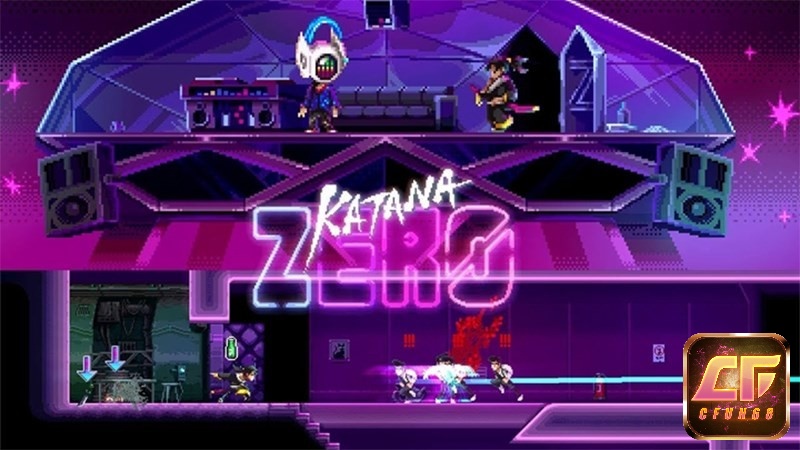 Đồ họa game Katana Zero mang phong cách 2D